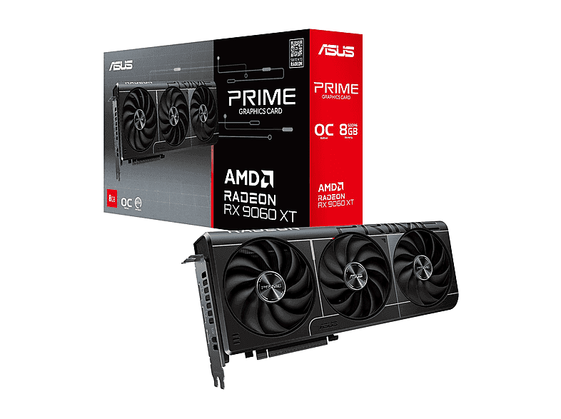 ASUS Prime OC Edition O8G 128Bit GDDR6 Radeon™ RX 9060 XT 8 GB Ekran Kartı