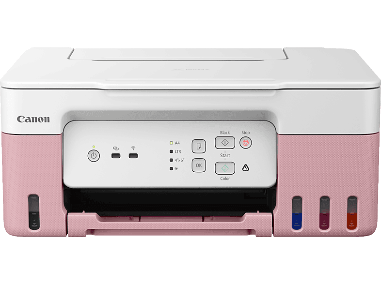 CANON G3430 Doldurulabilir Mürekkep Tanklı Yazıcı-Tarayıcı-Fotokopi Pembe