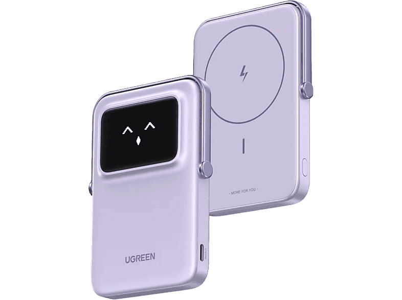 UGREEN Uno MagSafe Wireless 5.000 mAh 20W Hızlı Şarj Powerbank, Mor, 35606