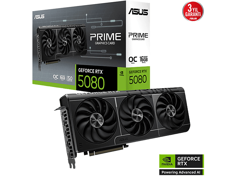 ASUS Prime RTX5080 O16G RTX 5080 16GB OC Ekran Kartı