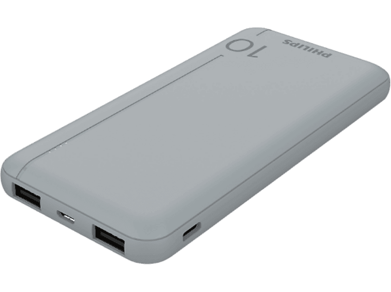 PHILIPS DLP2810CV/00 10.000 mAh Powerbank 2xUSB-A, 1xUSB-C Gümüş