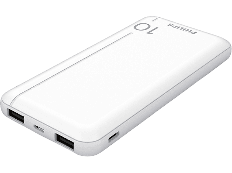 PHILIPS DLP2810CW/00 10.000 mAh Powerbank 2xUSB-A, 1xUSB-C Beyaz