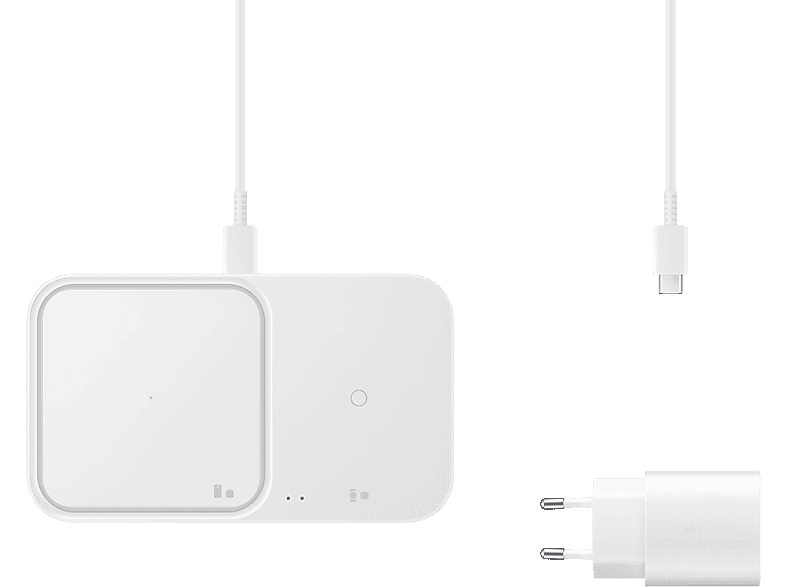 SAMSUNG 15W Kablosuz Hızlı Şarj Cihazı İkili Beyaz