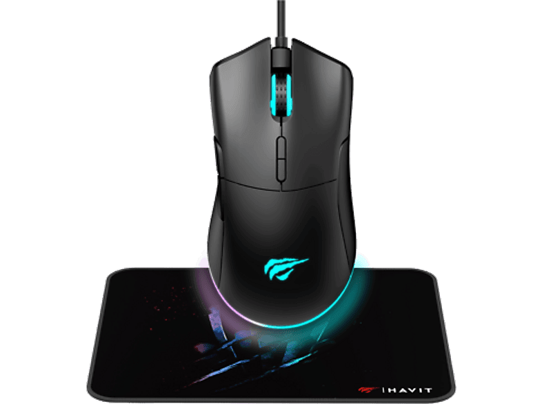 HAVIT MS1037CM Oyuncu Mouse ve Mousepad Siyah