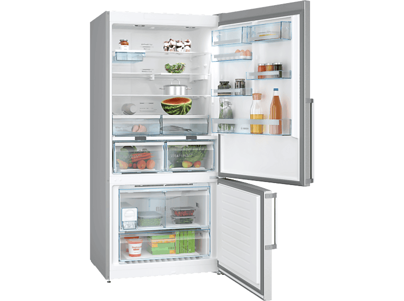 BOSCH KGN86AID2N D Enerji Sınıfı 631 L Alttan Donduruculu No-Frost Buzdolabı Inox