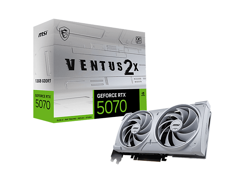 MSI GeForce RTX 5070 12G Ventus 2X OC 12GB GDRR7 Ekran Kartı