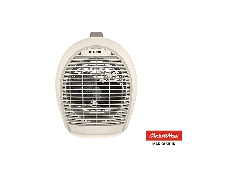 KOENIC KFH 20324 2000 W Fanlı Isıtıcı Krem