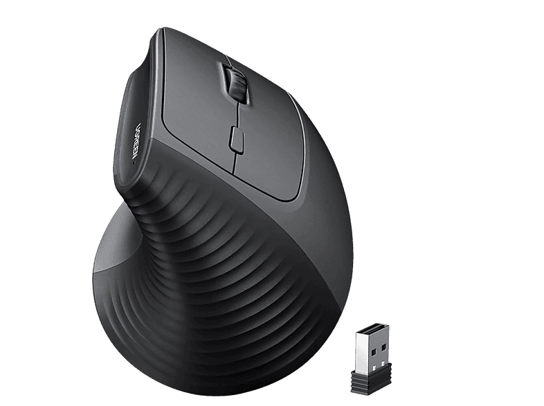 UGREEN Dikey Ergonomik Kablosuz Mouse Siyah, 55916