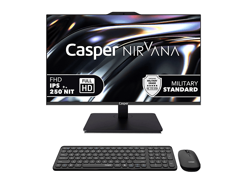 CASPER Nirvana A80.1342-AQ00A-V-S-K 13. Nesil Intel® Core™ i5 13420H 12 GB Ram 1 TB SSD 23.8 inç All In One