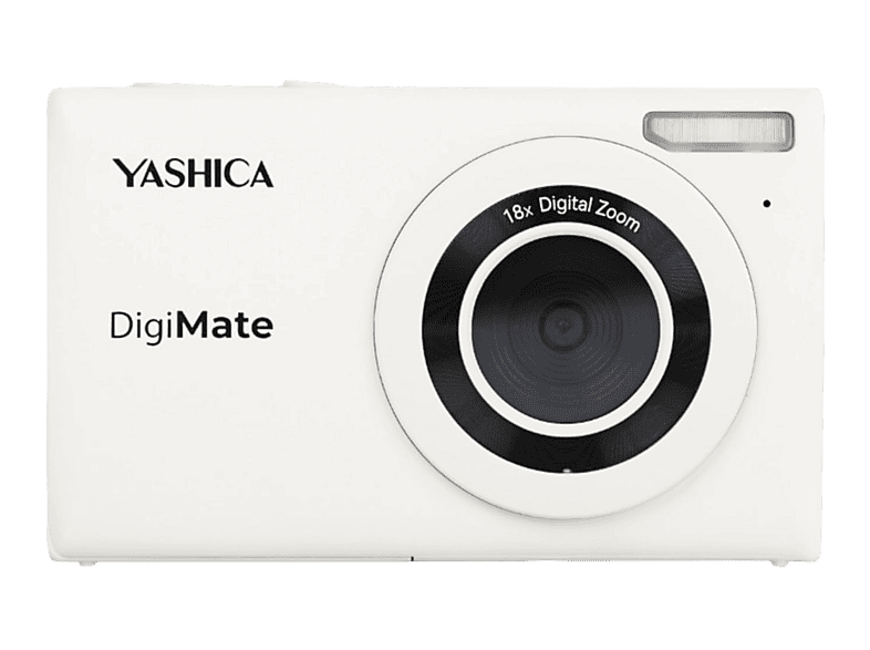 YASHICA Digimate 4K Video 18x Dijital Zoom Dijital Fotoğraf Makinesi Beyaz