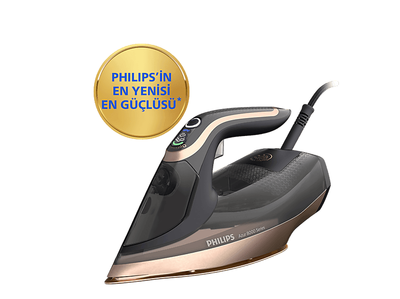 PHILIPS Azur DST8070/80 Buharlı Ütü Koyu Gri