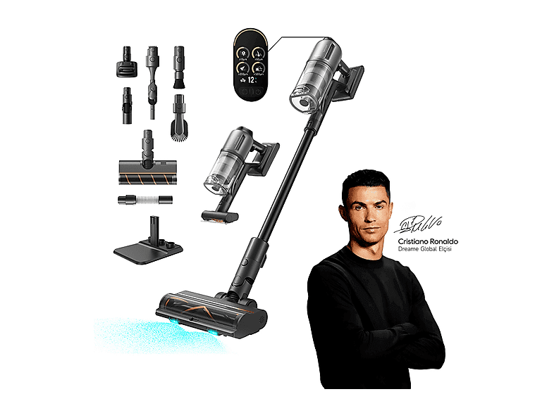 DREAME Z30 Kablosuz Dikey Süpürge Siyah
