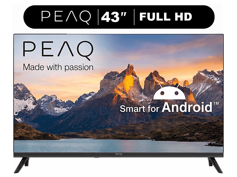 PEAQ 43A7000 43 inç 108 Ekran Smart TV – Android İşletim Sistemli, Dahili Uydu Alıcılı Full HD LED TV