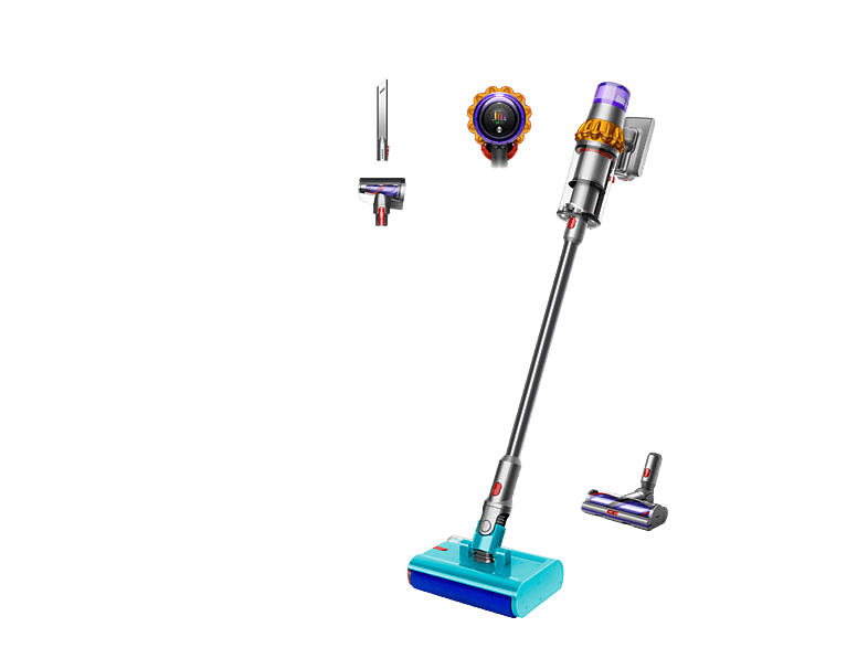 DYSON V15s Detect Submarine Islak Kuru Şarjlı Dikey Süpürge Nikel Sarı