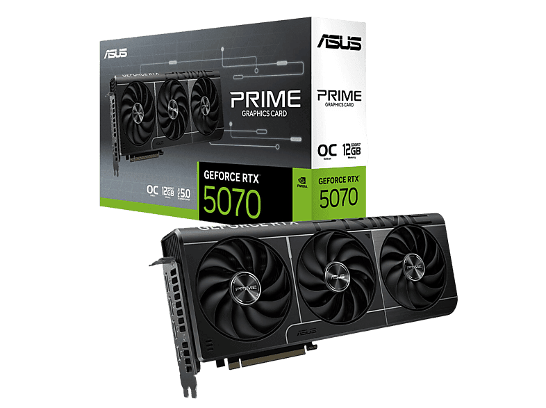 ASUS Prime RTX5070-O12G 12GB GDDR7 192bit OC-2xHDMI-3xDP-DLSS4 Ekran Kartı