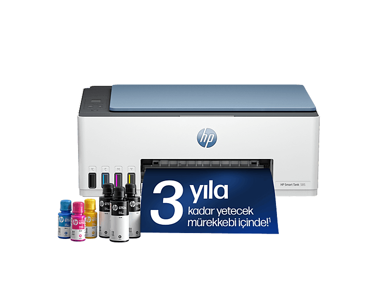 HP Smart Tank 585 Baskı, Fotokopi, Tarama, Wireless, All-in-One Yazıcı 1F3Y4A