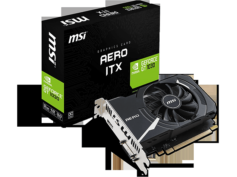 MSI VGA Aero ITX 2GD4 OC 2G GeForce® GT 1030 2 GB Ekran Kartı