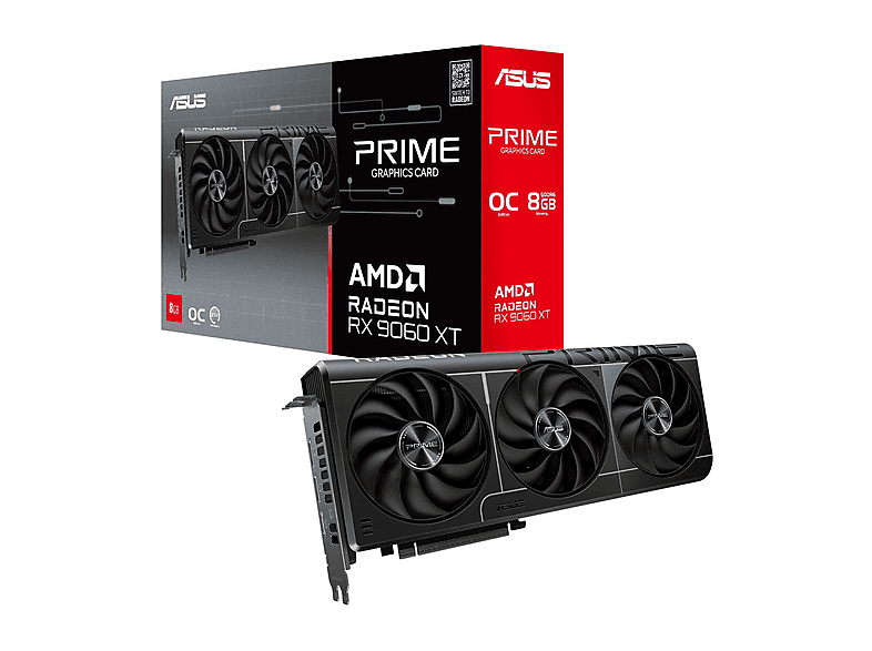 ASUS Prime OC Edition O8G 128Bit GDDR6 Radeon™ RX 9060 XT 8 GB Ekran Kartı