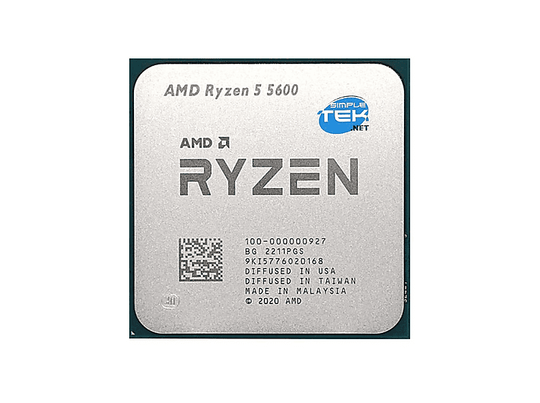 AMD TRAY 3.5GHz 32MB Önbellek 6 Çekirdek AM4 7nm Ryzen 5 5600 İşlemci