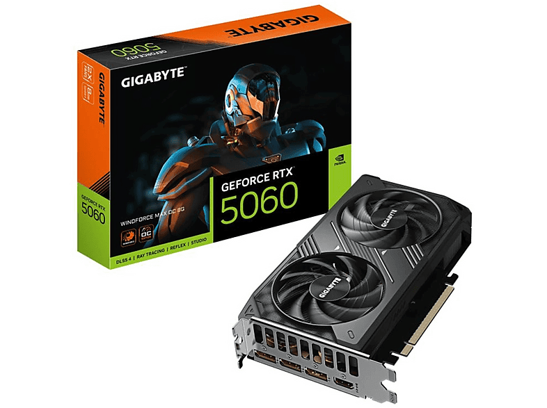 GIGABYTE Windforce Max OC GDDR7 128 Bit HDMI/DP GeForce RTX™ 5060 8 GB Ekran Kartı