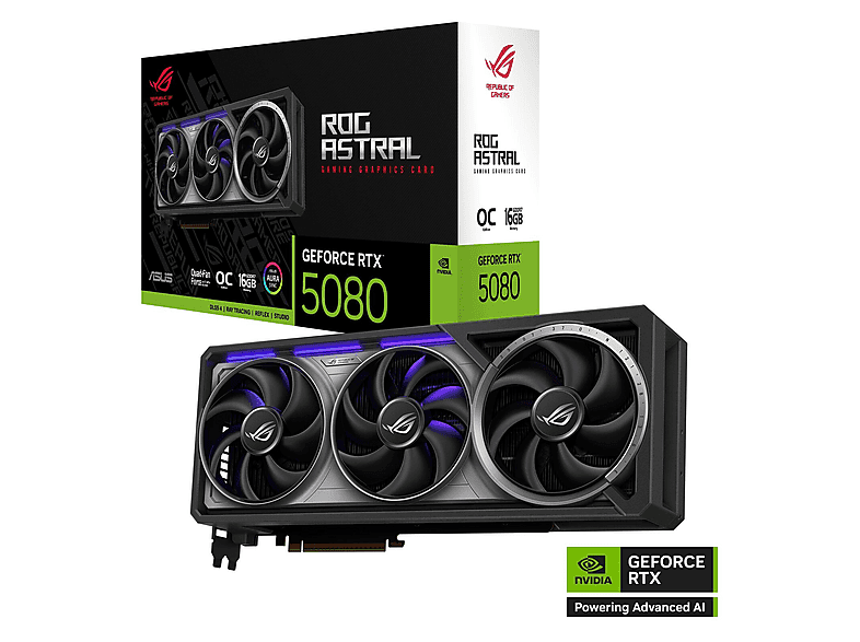 ASUS Rog Astral O16G Gaming GeForce RTX™ 5080 16 GB Ekran Kartı