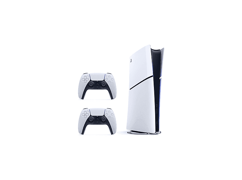 SONY 2.Dualsense+Playstation 5 Slim Digital 825 GB (İthalatçı Garantili) Oyun Konsolu Beyaz