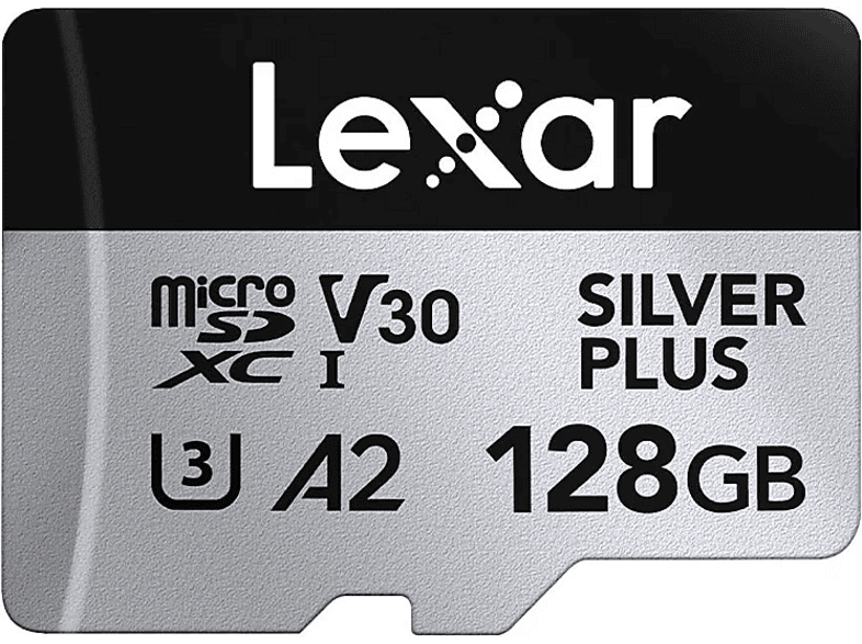 LEXAR 205 MB/S Silver Plus microSD 128 GB Hafıza Kartı