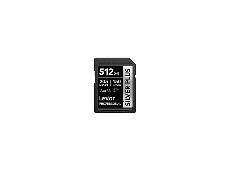 LEXAR Silver Plus 205 MB/sn SDXC 512 GB Hafıza Kartı