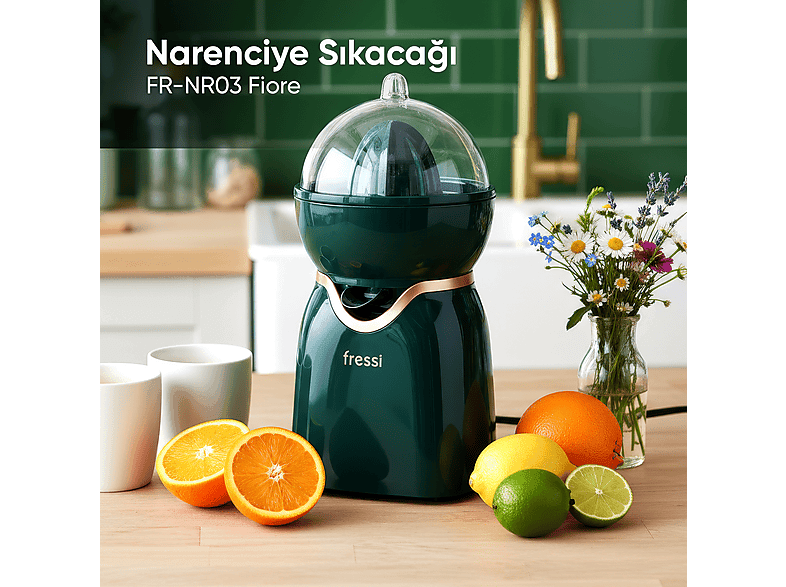 FRESSI FR-NR03 Fiore Narenciye Sıkacağı Yeşil