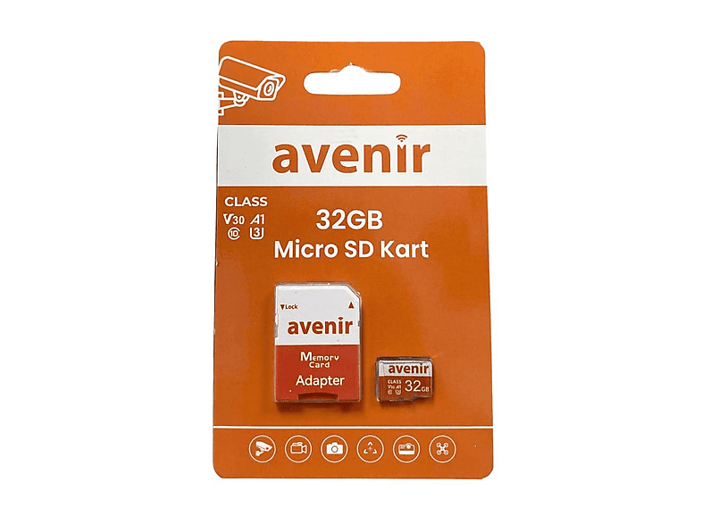 AVENIR U3 V30 microSD 32 GB Hafıza Kartı
