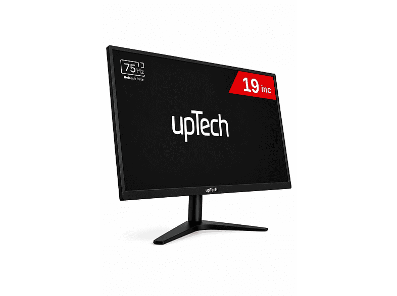 UPTECH HD190 Geniş Ekran 75 Hz (VGA,HDMI) Led 19 inç HD 5 ms Monitör Siyah