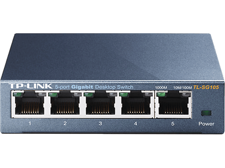 TP-LINK Tl-Sg105 5 Port Gigabit Masaüstü Switch (Çelik Kasa)