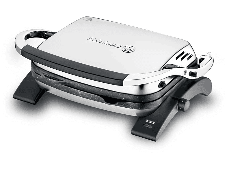 KORKMAZ A328-05 Tostkolik Tost ve Izgara Makinesi Inox/Siyah Granit