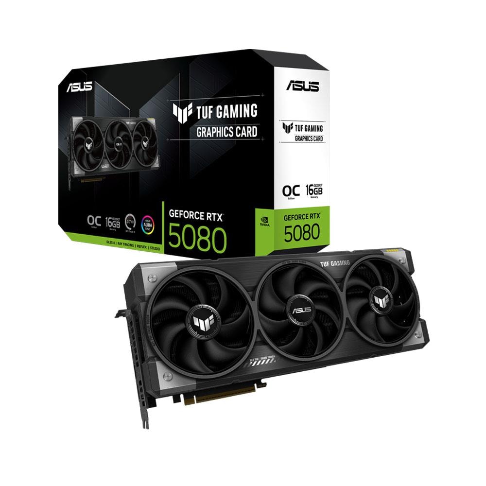 ASUS TUF GeForce RTX 5080 GAMING OC 16GB GDDR7 256Bit DLSS 4 Ekran Kartı