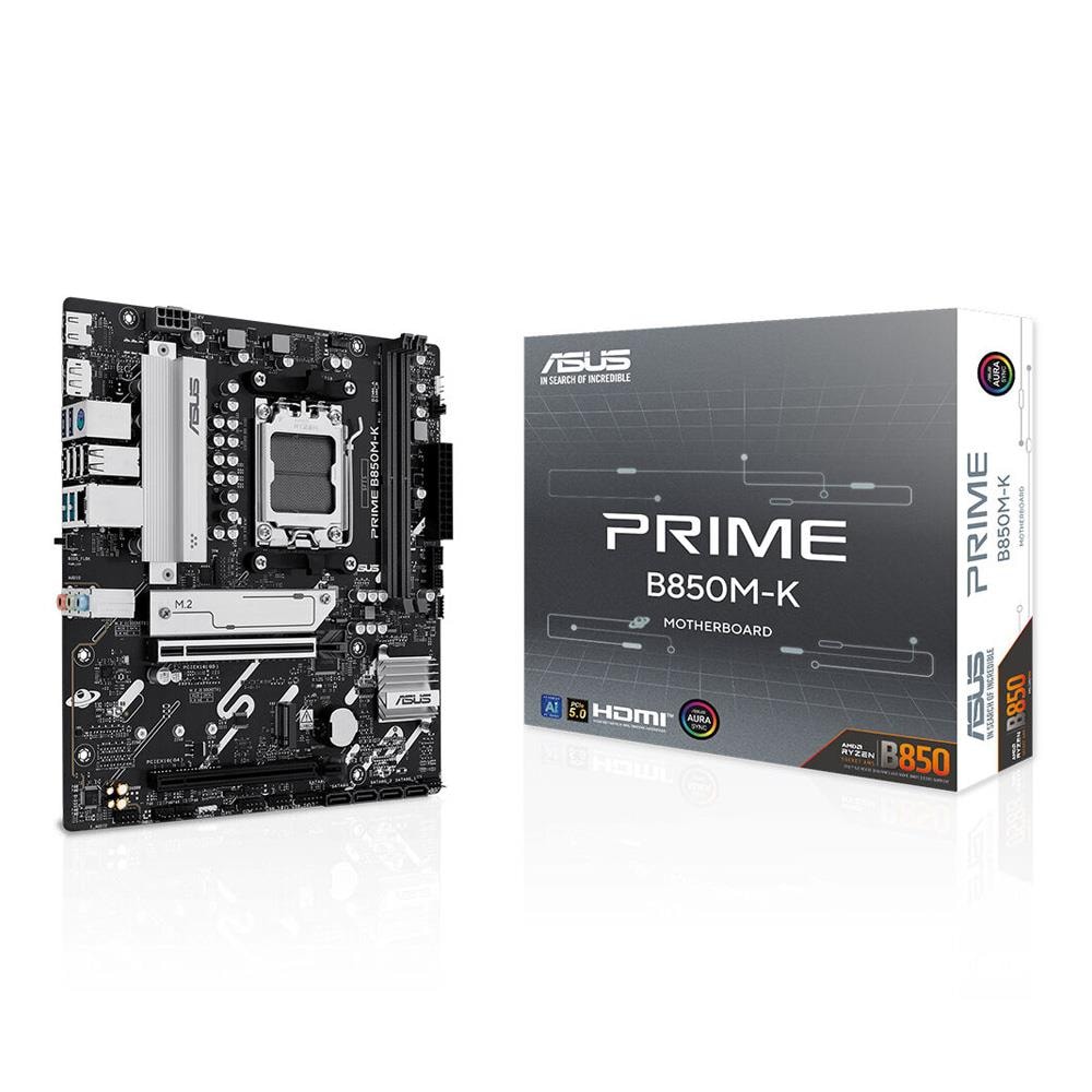 ASUS PRIME B850M-K AMD B850 Soket AM5 DDR5 8400MHz(OC) M.2 Anakart