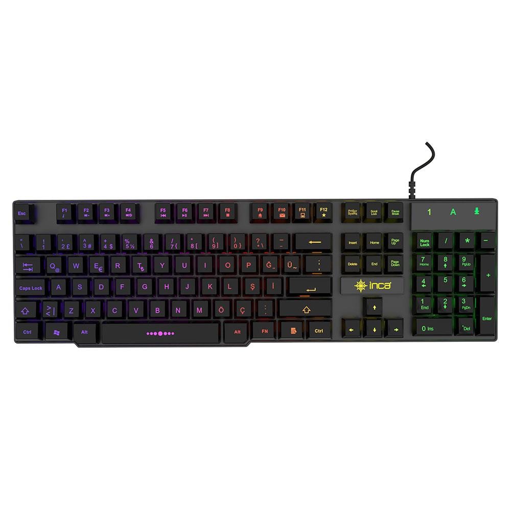 INCA IKG-446 RAINBOW EFECT MEKANİK HİSLİ GAMING KLAVYE
