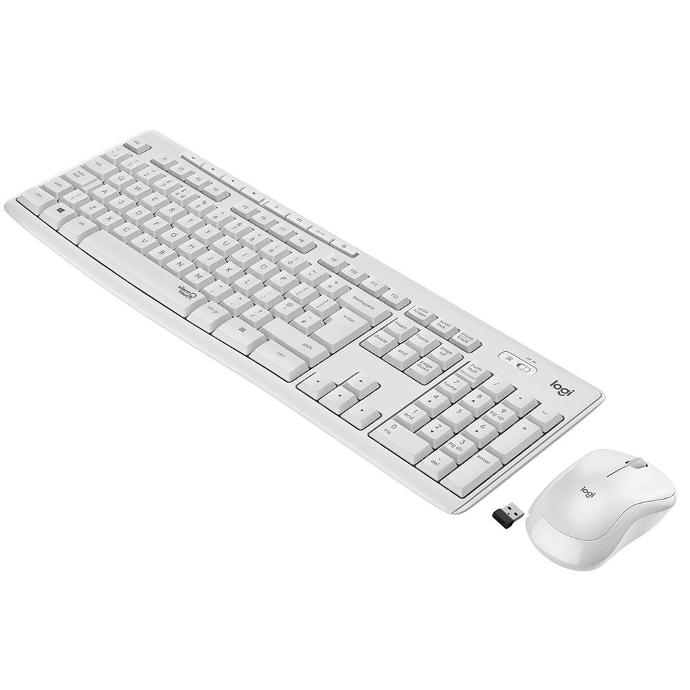LOGITECH MK295 SESSİZ KABLOSUZ KLAVYE MOUSE SET-BEYAZ