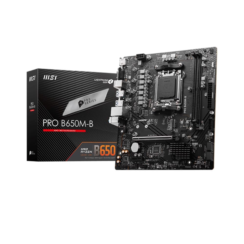 MSI PRO B650M-B AMD B650 Soket AM5 DDR5 6800MHz (OC) M.2 Anakart