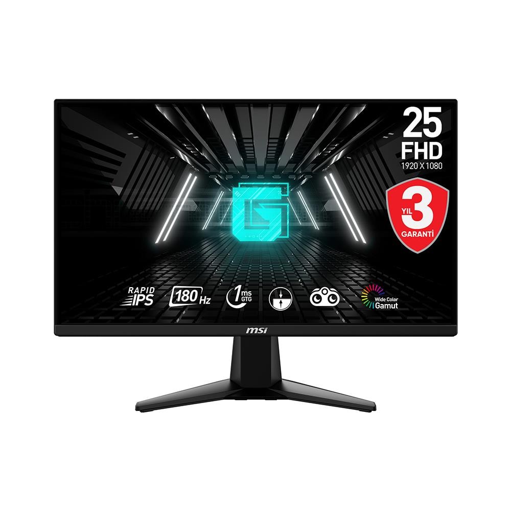 MSI 24.5'' G255F 1Ms(GTG) 180Hz FHD IPS GAMING MONİTÖR