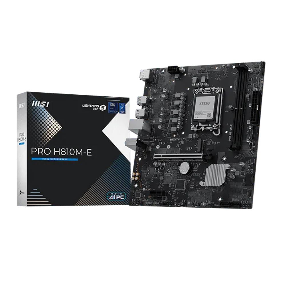 MSI PRO H810M-E Intel H810 Soket 1851 DDR5 6400MHz (OC) M.2 Anakart