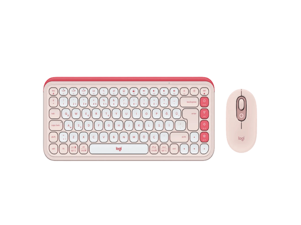 Logitech POP ICON Bluetooth Klavye-Mouse Seti (Türkçe Tuş Dizimi)