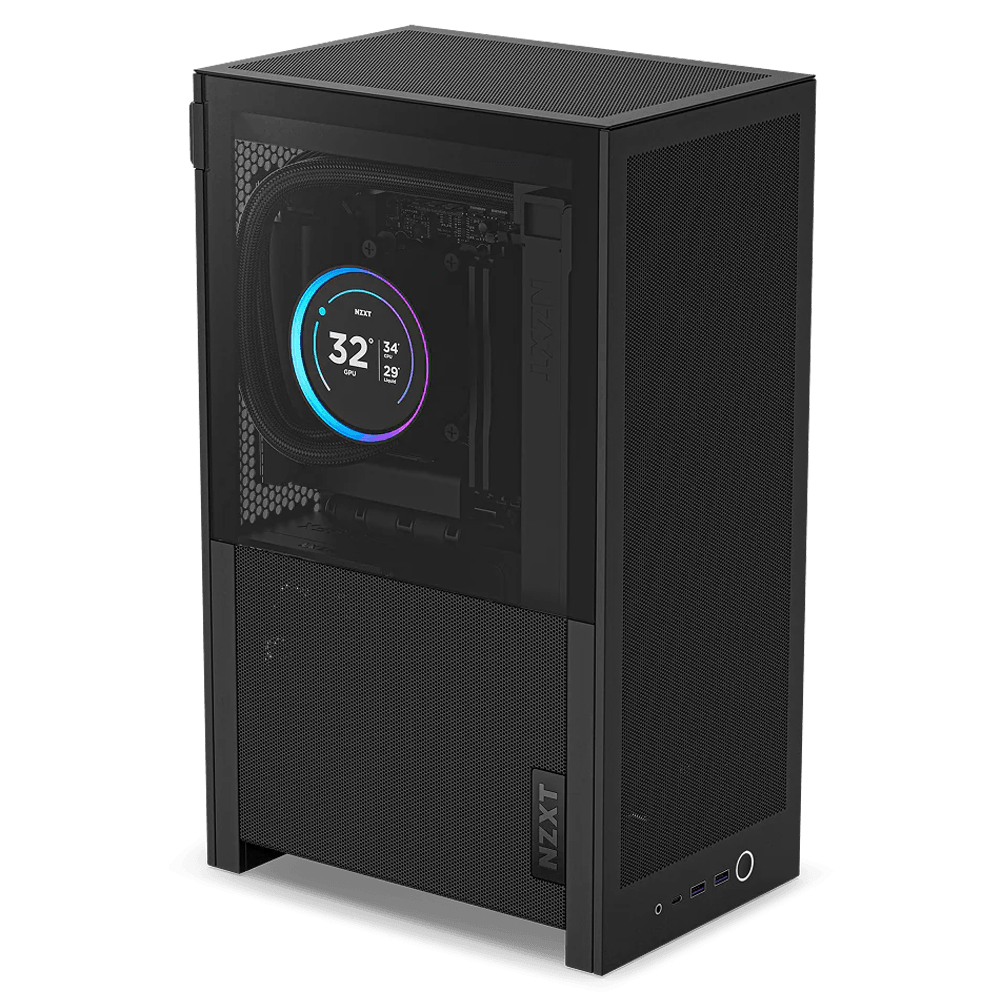 NZXT H2 Flow USB 3.2 USB-C Siyah Mini ITX Kasa