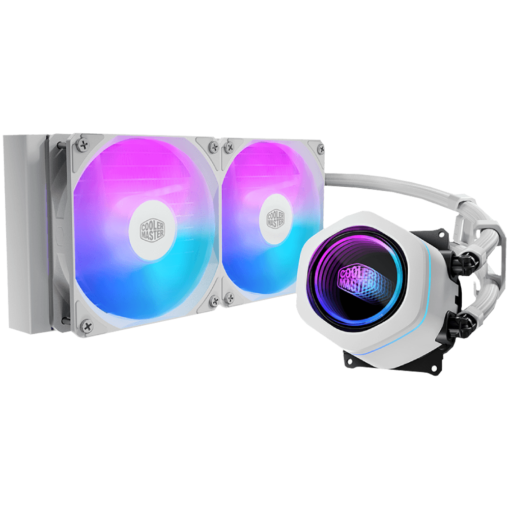 Cooler MAster MasterLiquid Core NEX 240 ARGB 240mm Beyaz İşlemci Sıvı Soğutucu