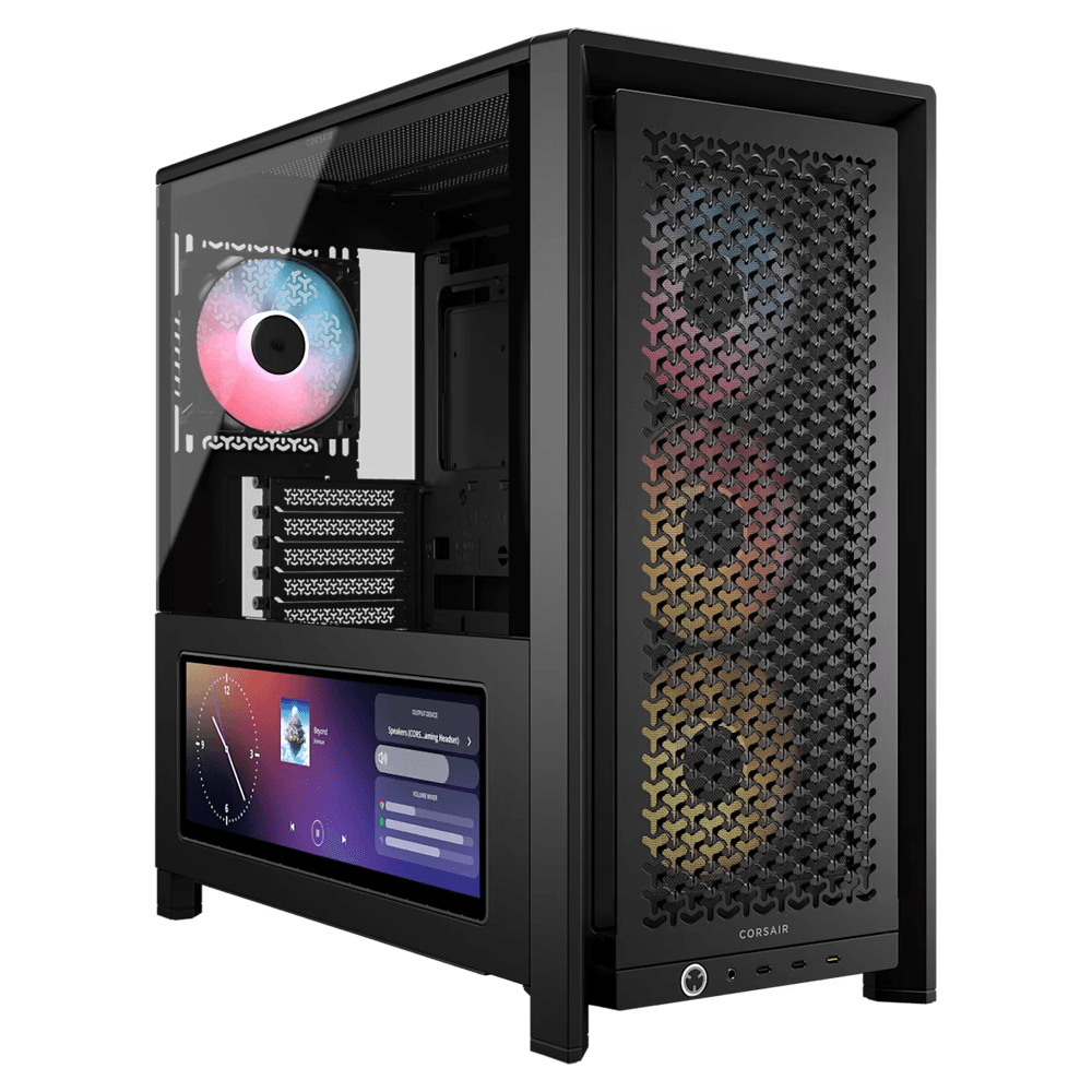 CORSAIR FRAME 4000D LCD RS 1000W 80+Gold ARGB Tempered Glass USB 3.2 Siyah E-ATX Mid Tower Kasa