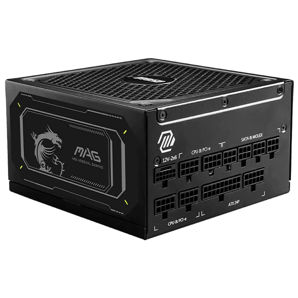 MSI MAG A1000GL PCIE5 II 1000W 80+ Gold GEN 5.1 ATX 3.1 135mm Fanlı PSU