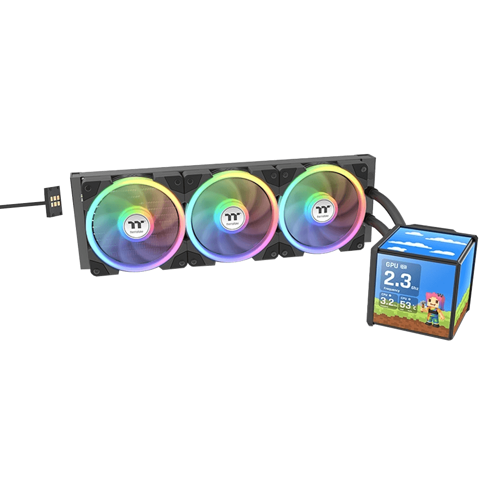 Thermaltake MINECUBE 360 Ultra 3,95" TFT LCD 3x120mm ARGB İşlemci Sıvı Soğutucu