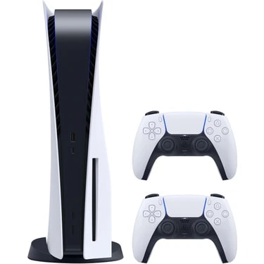 Sony Playstation 5 825 GB Beyaz Oyun Konsolu 2 DualSense Kontrol Cihazı ile Çok Oyunculu