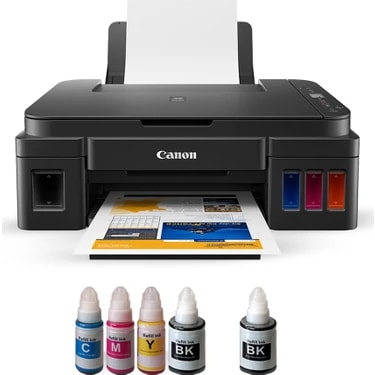 Canon Pixma G3410 Tanklı Çok Fonksiyonlu WiFi Yazıcı + Bitmeyen Kartuş
