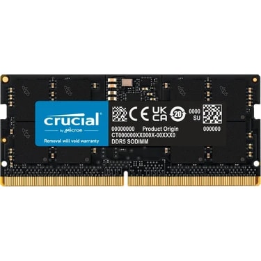 Crucial 8gb Ddr5 4800 Sodımm CL40 (16GBIT) CT8G48C40S5 Notebook Ram
