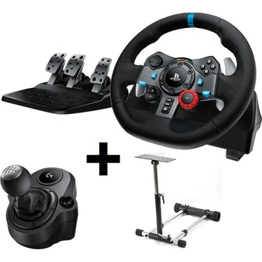 Logitech G29 Direksiyon + G29 Shifter ile Direksiyon Standı Oyun Aksesuarları